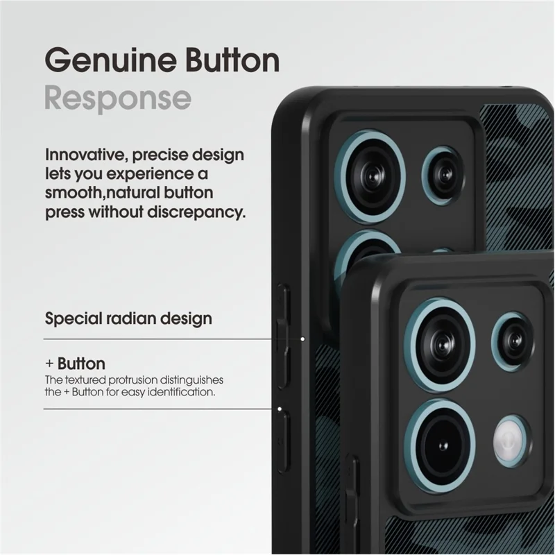 IBMRS For Xiaomi Redmi Note 13 Pro 4G / Poco M6 Pro 4G Phone Case Dual-Layer TPU+PC Cover - Matte Black