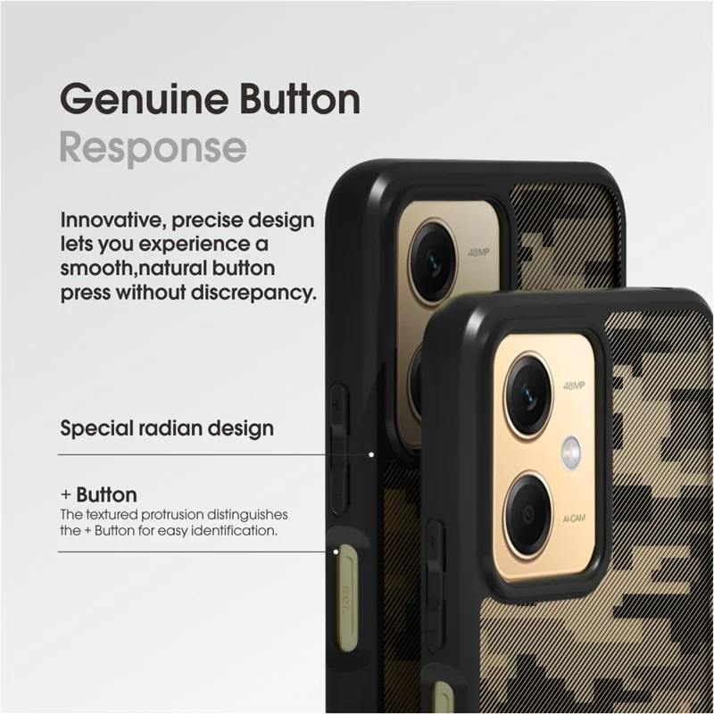 IBMRS For Xiaomi Redmi Note 12 5G (Global) / 12R Pro 5G / Poco X5 5G Case TPU+PC Phone Shell - Transparent Black