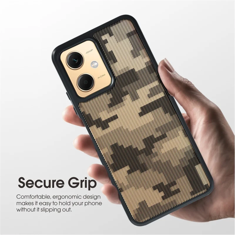 IBMRS For Xiaomi Redmi Note 12 5G (Global) / 12R Pro 5G / Poco X5 5G Case TPU+PC Phone Shell - Transparent Black