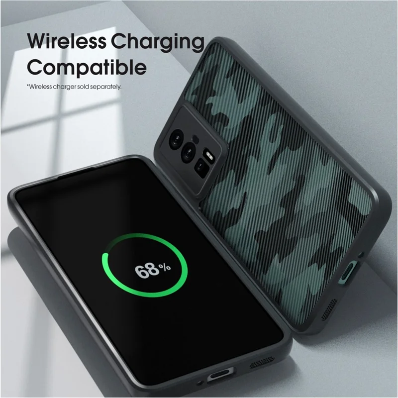 IBMRS For Xiaomi Redmi K60 5G / K60 Pro 5G / Poco F5 Pro 5G Anti-drop Cover TPU+PC Phone Case - Matte Black