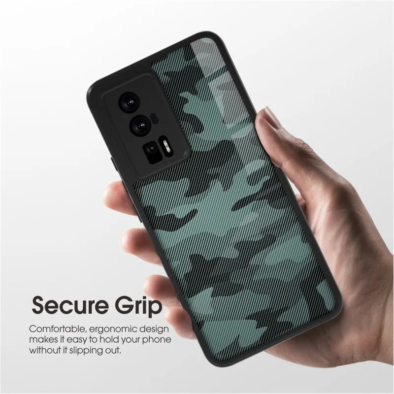 IBMRS For Xiaomi Redmi K60 5G / K60 Pro 5G / Poco F5 Pro 5G Anti-drop Cover TPU+PC Phone Case - Matte Black