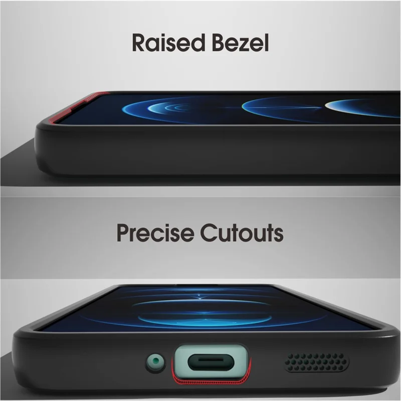 IBMRS For Xiaomi Redmi K60 5G / K60 Pro 5G / Poco F5 Pro 5G Anti-drop Cover TPU+PC Phone Case - Matte Black