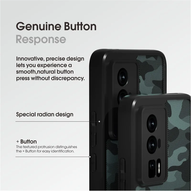 IBMRS For Xiaomi Redmi K60 5G / K60 Pro 5G / Poco F5 Pro 5G Anti-drop Cover TPU+PC Phone Case - Matte Black