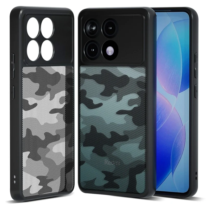 IBMRS For Xiaomi Poco F6 Pro 5G / Redmi K70 5G / K70 Pro 5G Cases TPU+PC Smartphone Cover Shell - Artistic Camouflage