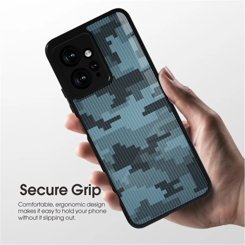 IBMRS For Xiaomi Redmi Note 12 4G Cases TPU+PC Shell Anti-Scratch Cell Phone Cover - Grid Camouflage