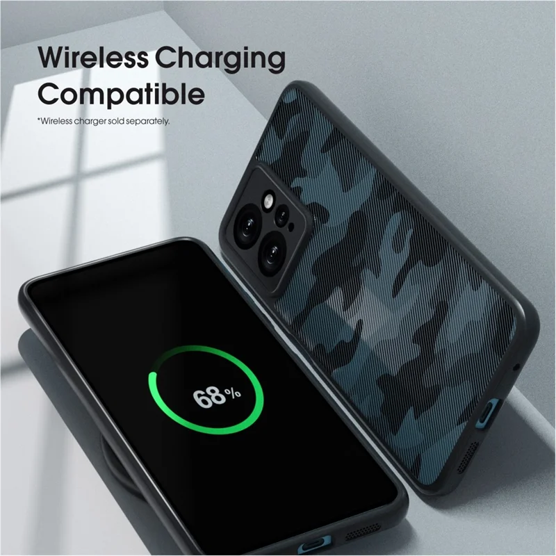 IBMRS For Xiaomi Redmi Note 12 4G Cases TPU+PC Shell Anti-Scratch Cell Phone Cover - Matte Black