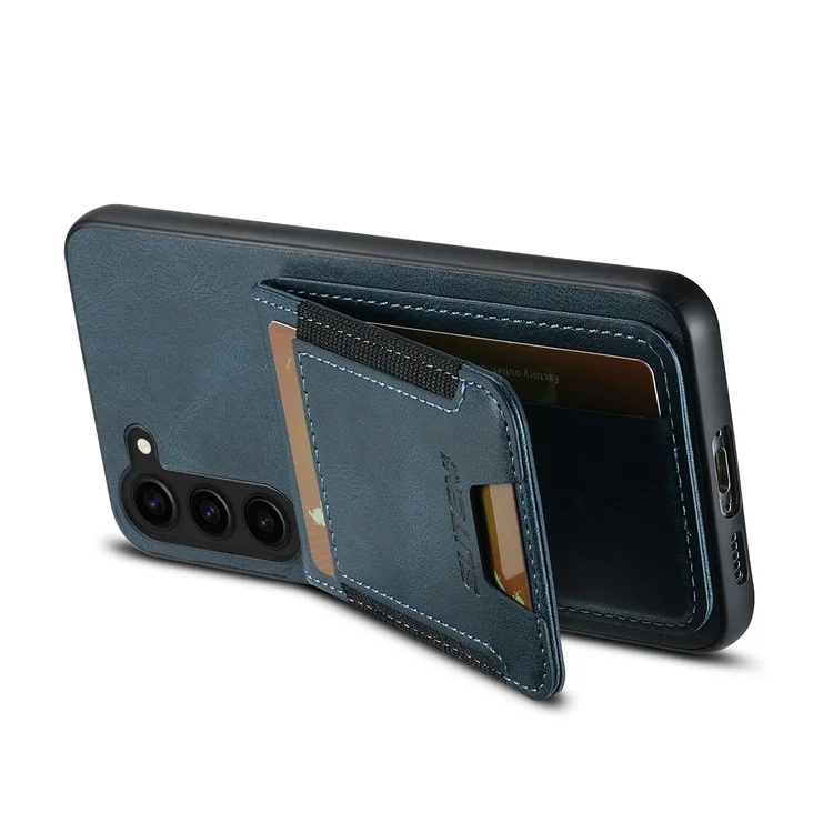 Suteni H03 Per Samsung Galaxy S23+ Coperchio di Protezione Della Custodia Del Telefono Con Supporto Per Schede - Blu