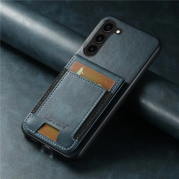 SUTENI H03 For Samsung Galaxy S23+ Phone Case Drop Protection Cover with Card Holder - Blue