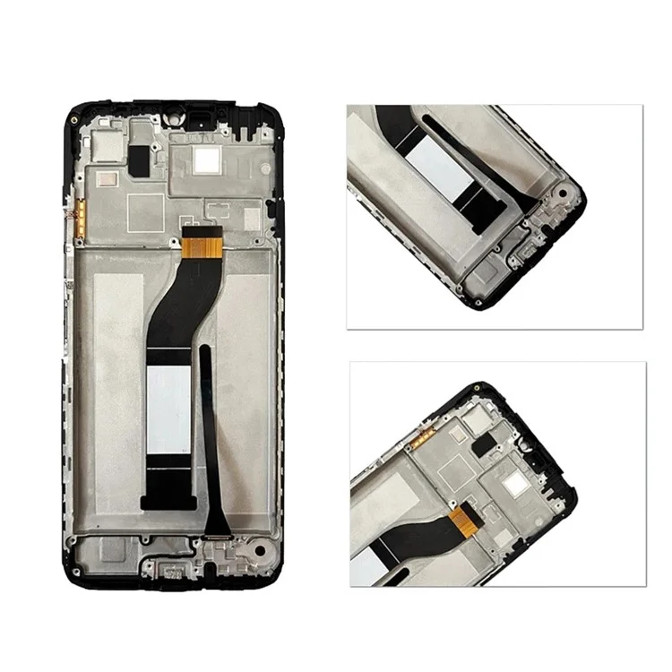 Para Xiaomi Redmi 13C 4G / 5G / Redmi 13R 5G / Poco C65 4G Grade B Tela LCD e Conjunto de Digitalizador + Moldura (Sem Logotipo)
