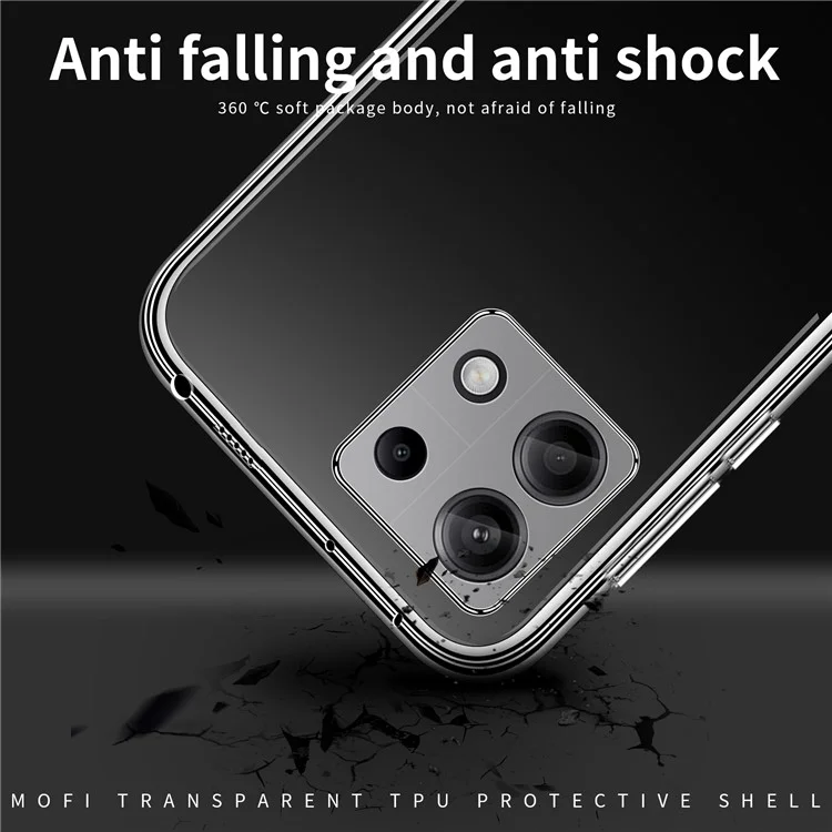 MOFI For Xiaomi Redmi Note 13 Pro 4G / Poco M6 Pro 4G Phone Case Flexible Scratch Resistant TPU Cover