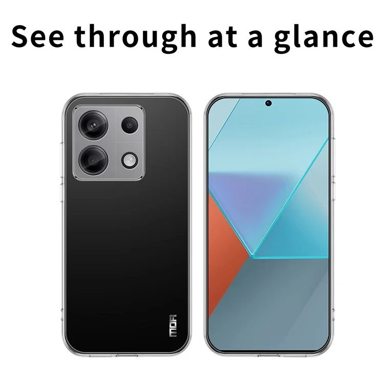 MOFI For Xiaomi Redmi Note 13 Pro 4G / Poco M6 Pro 4G Phone Case Flexible Scratch Resistant TPU Cover