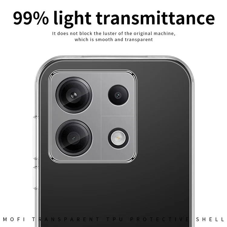 MOFI For Xiaomi Redmi Note 13 Pro 4G / Poco M6 Pro 4G Phone Case Flexible Scratch Resistant TPU Cover