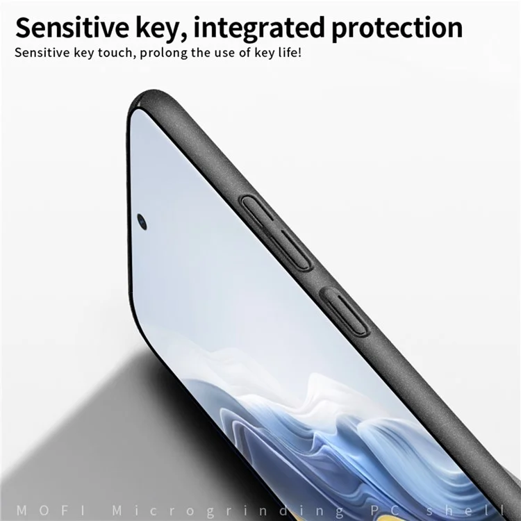 Чехол MOFI Shield Matte Series для Honor Magic6 5G, противоотпечаточный PC-чехол для телефона - черный