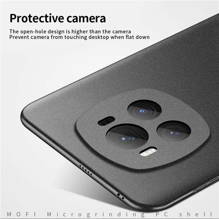 Чехол MOFI Shield Matte Series для Honor Magic6 5G, противоотпечаточный PC-чехол для телефона - черный