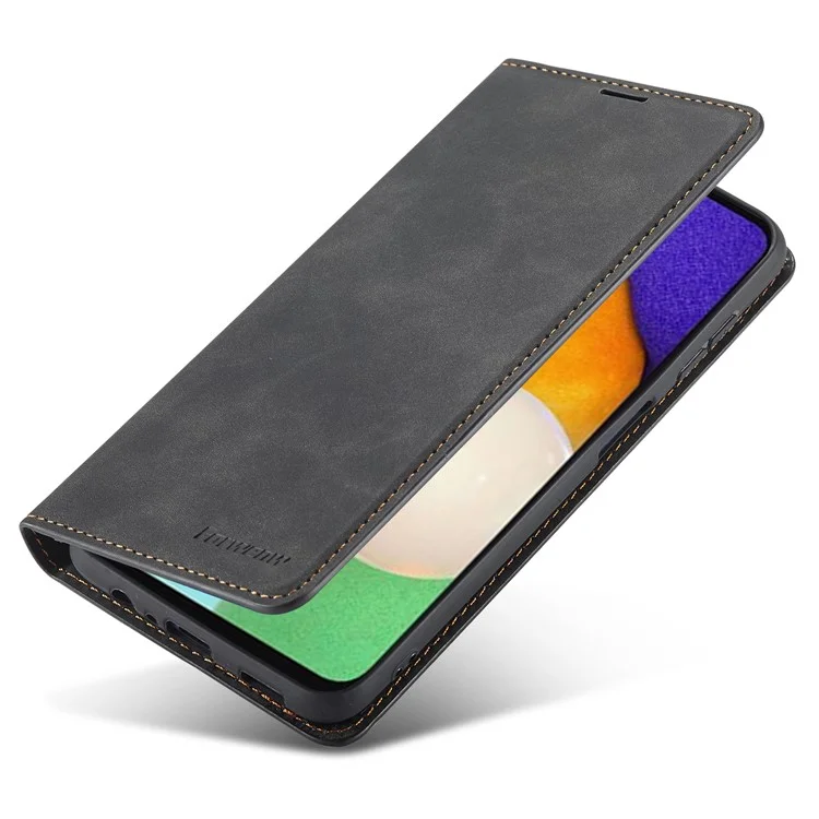 FORWENW Fantasy Serie für Samsung Galaxy S24+ Hülle Skin-touch Stand Telefonabdeckung - Schwarz