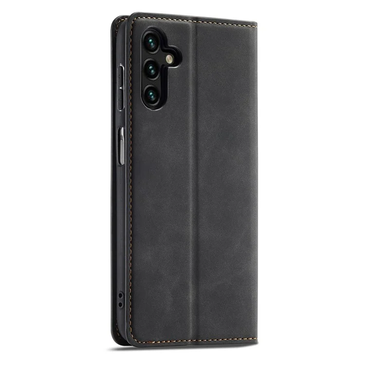 FORWENW Fantasy Serie für Samsung Galaxy S24+ Hülle Skin-touch Stand Telefonabdeckung - Schwarz
