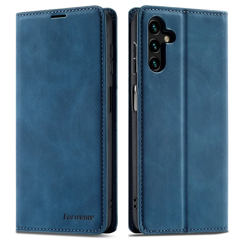 FORWENW Fantasy Series für Samsung Galaxy S23 FE Wallet Case Skin-touch Lederhülle - Blau
