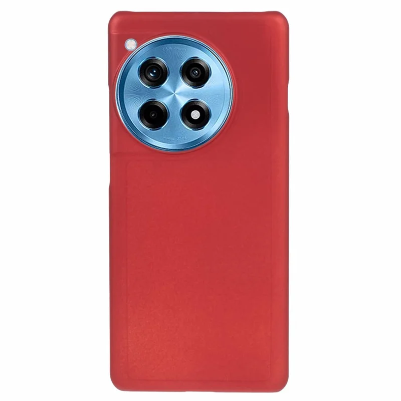 For OnePlus 12R 5G / Ace 3 5G Case Rubberized Anti-fingerprint Hard PC Phone Cover - Red