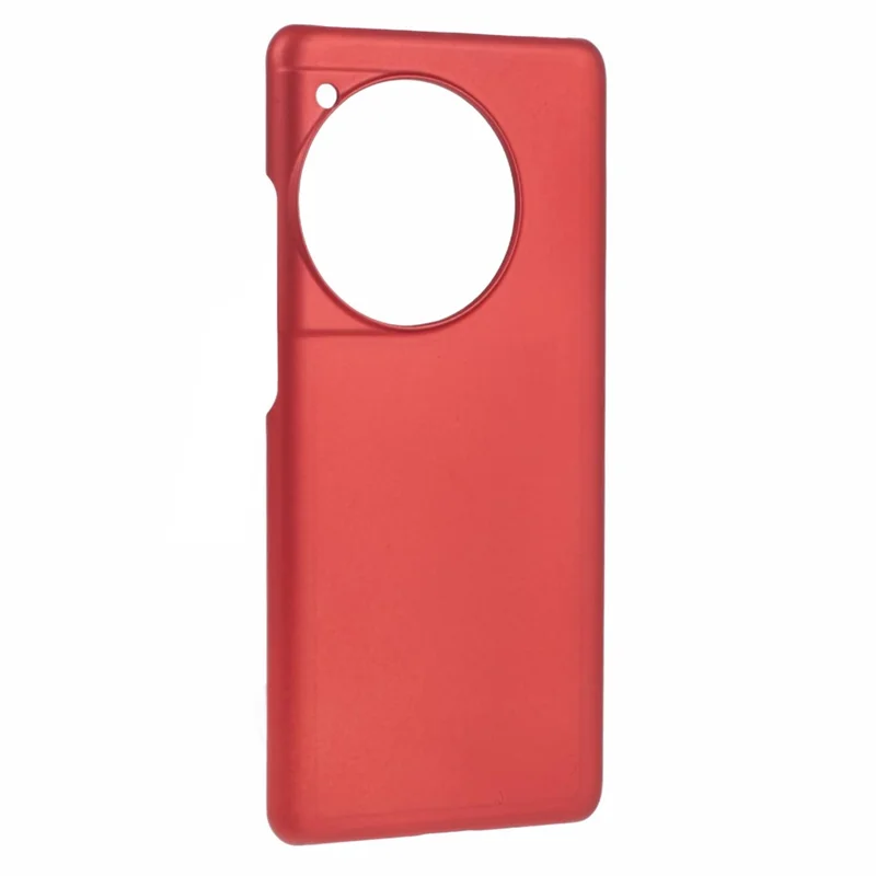 For OnePlus 12R 5G / Ace 3 5G Case Rubberized Anti-fingerprint Hard PC Phone Cover - Red