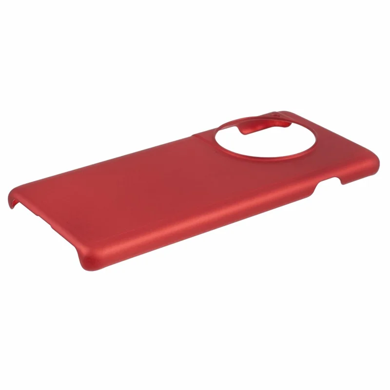 For OnePlus 12R 5G / Ace 3 5G Case Rubberized Anti-fingerprint Hard PC Phone Cover - Red