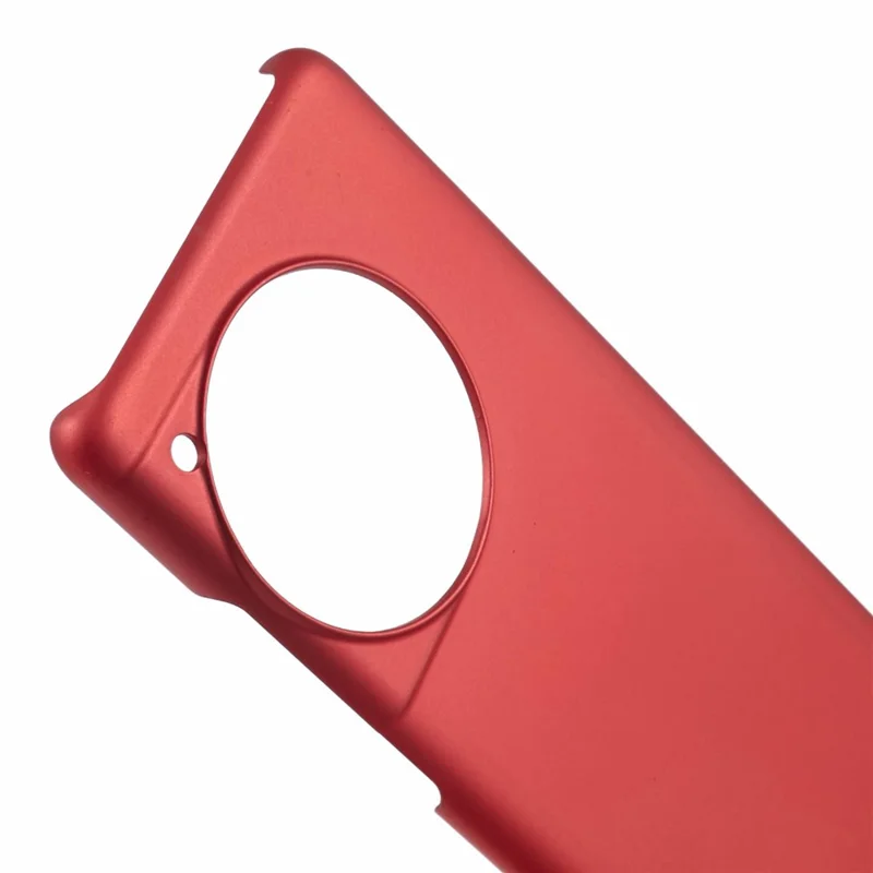 For OnePlus 12R 5G / Ace 3 5G Case Rubberized Anti-fingerprint Hard PC Phone Cover - Red
