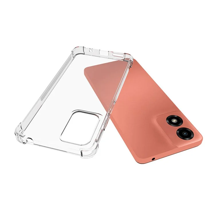 Coque de téléphone pour Motorola Moto E14 4G / G04 4G / G04s 4G / G24 4G Étui anti-rayures en TPU transparent