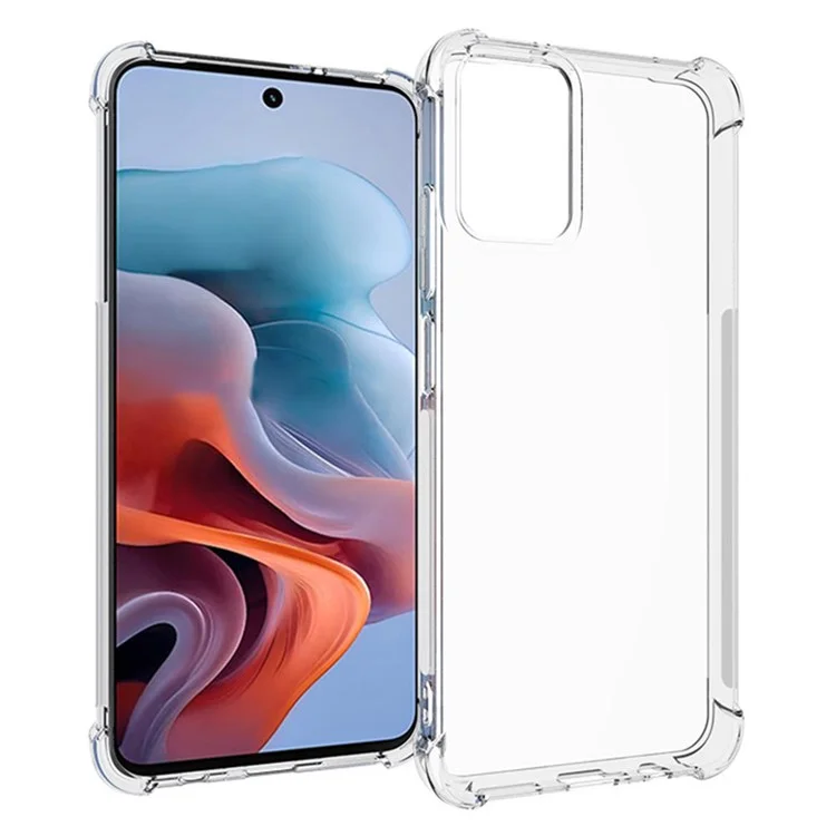 Pour Motorola Moto G45 5G / G34 5G Étui de téléphone antidérapant en TPU souple et transparent
