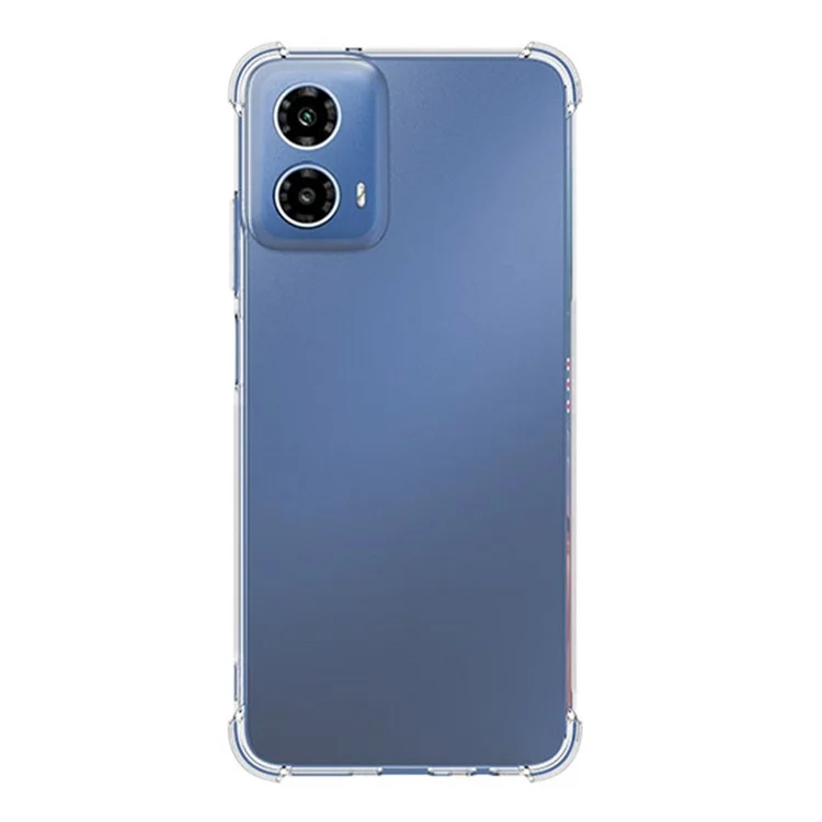 Pour Motorola Moto G45 5G / G34 5G Étui de téléphone antidérapant en TPU souple et transparent