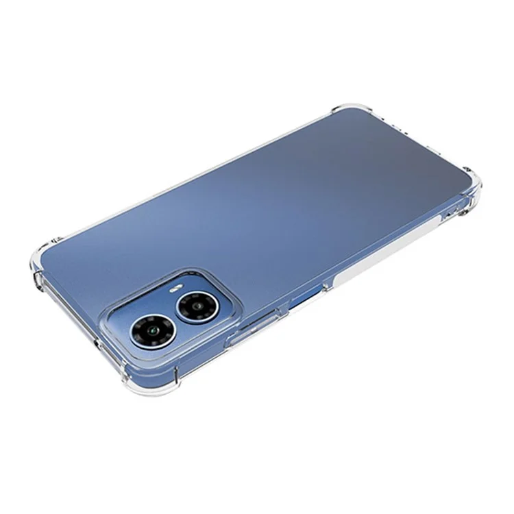 Pour Motorola Moto G45 5G / G34 5G Étui de téléphone antidérapant en TPU souple et transparent