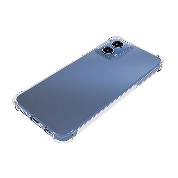 Pour Motorola Moto G45 5G / G34 5G Étui de téléphone antidérapant en TPU souple et transparent
