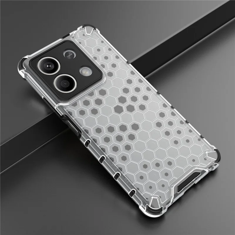 For Xiaomi Redmi Note 13 5G Phone Case Anti-drop PC + TPU Hybrid Cover - Grey