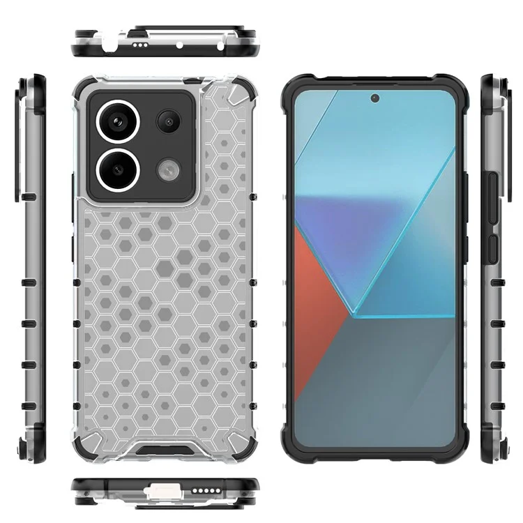 Pour Xiaomi Redmi Note 13 Pro 5G / Poco X6 5G Étui de téléphone Coque arrière souple TPU PC - Gris