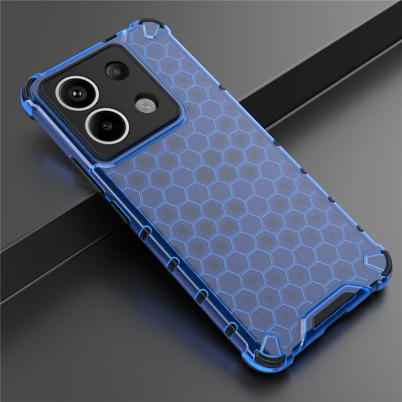 For Xiaomi Redmi Note 13 Pro 5G / Poco X6 5G Phone Case Soft TPU Hard PC Back Cover - Blue