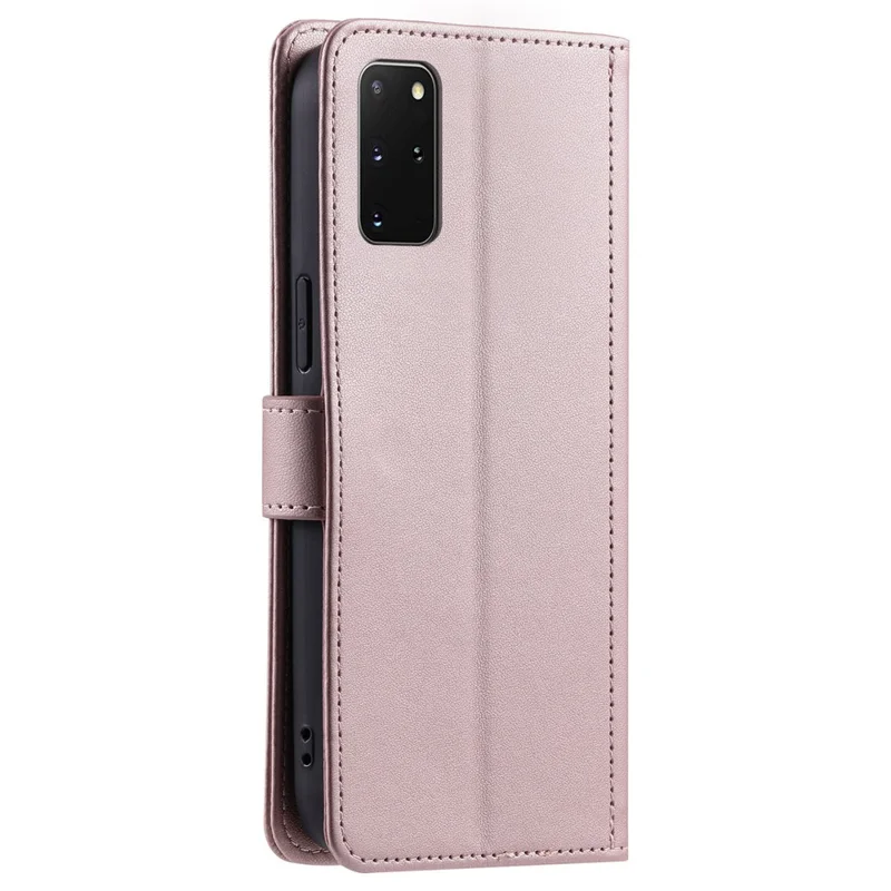 For Samsung Galaxy S20 Plus 4G / 5G Wallet Case PU Leather Stand Phone Cover - Rose Gold