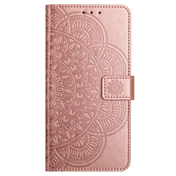Para Motorola Moto G54 5G Case Card Slots Magnetic Protective Phone Cover - Rose Gold