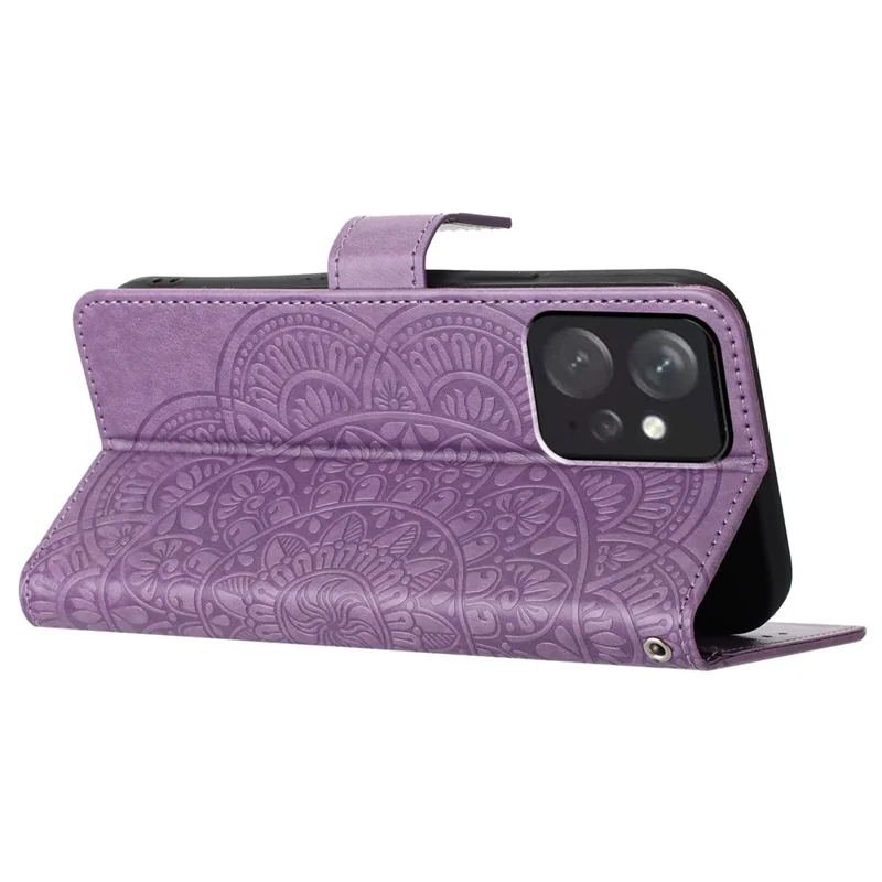 Para Xiaomi Redmi Note 12 4G Funda Antiara??azos Resistente a los Golpes Cubierta de Tel??fono de Cuero PU - P??rpura