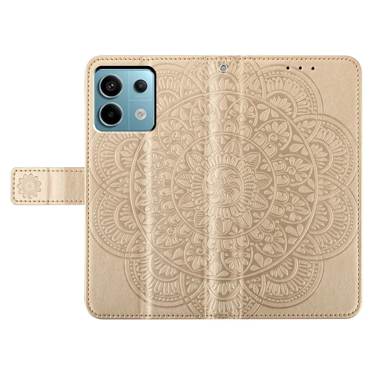 For Xiaomi Redmi Note 13 Pro 5G / Poco X6 5G Case Wallet Leather Folio Phone Cover - Gold