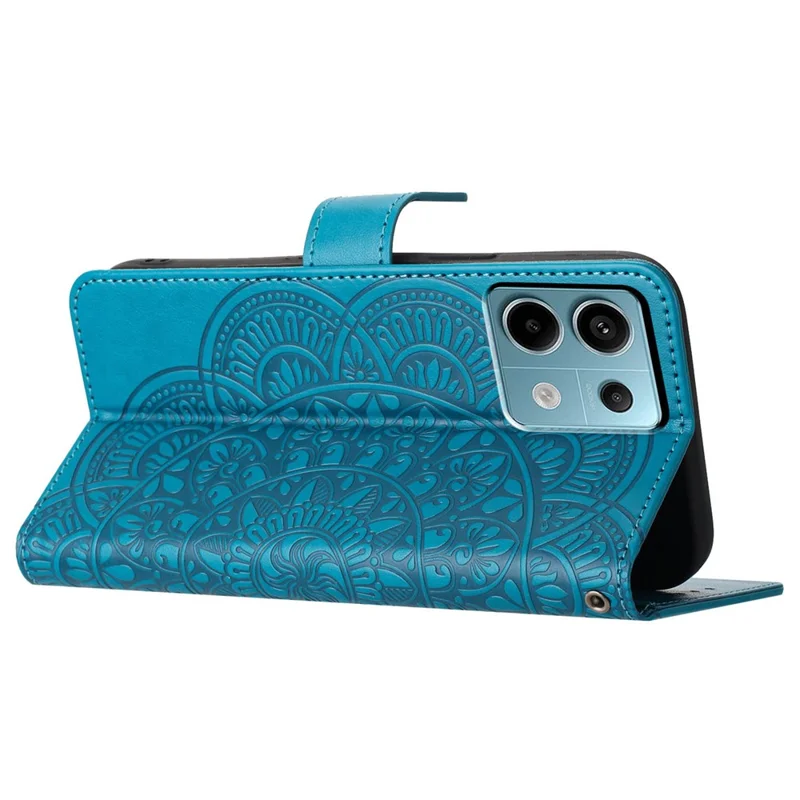 For Xiaomi Redmi Note 13 Pro 5G / Poco X6 5G Case Wallet Leather Folio Phone Cover - Blue