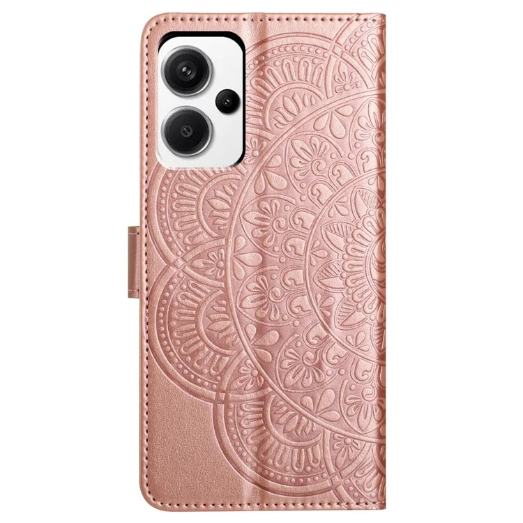 Для Xiaomi Redmi Note 13 Pro+ 5G Кожаный флип-чехол для телефона с полной защитой - Розовое золото