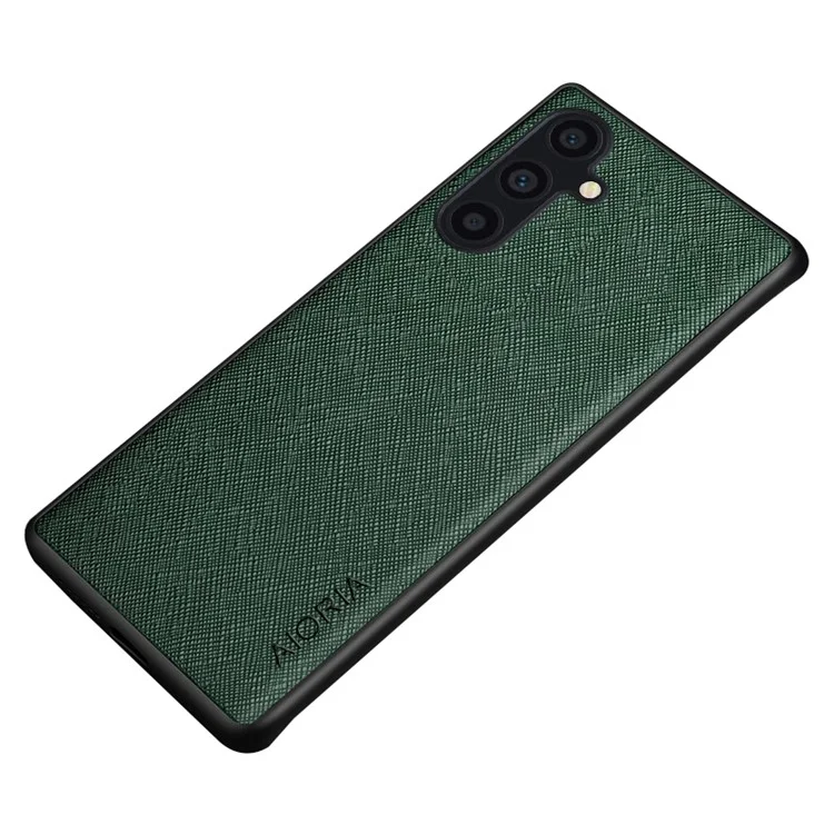 AIORIA For Samsung Galaxy S23 FE Cell Phone Case Cross Texture Anti-fall Cover - Green