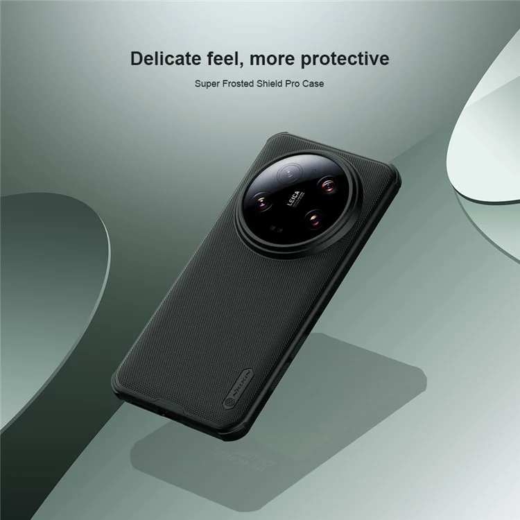 NILLKIN Super Frosted Shield Pro for Xiaomi 14 Ultra Case PC+TPU Anti-Drop Phone Cover - Black