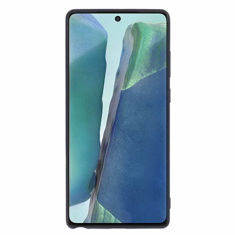 SUTENI H03 For Samsung Galaxy Note20 / Note20 5G Case Card Slots PU Leather Back Cover - Black