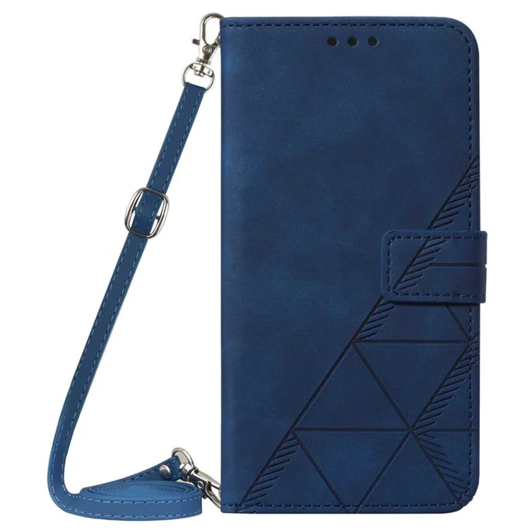 YB Imprinting Series-2 для чехла-книжки с плечевым ремнем для Samsung Galaxy S24+ - Сапфировый