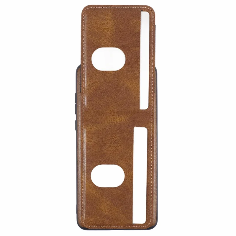 SUTENI H03 For iPhone XS Max Case PU Leather+TPU Drop Protection Phone Cover - Marrom