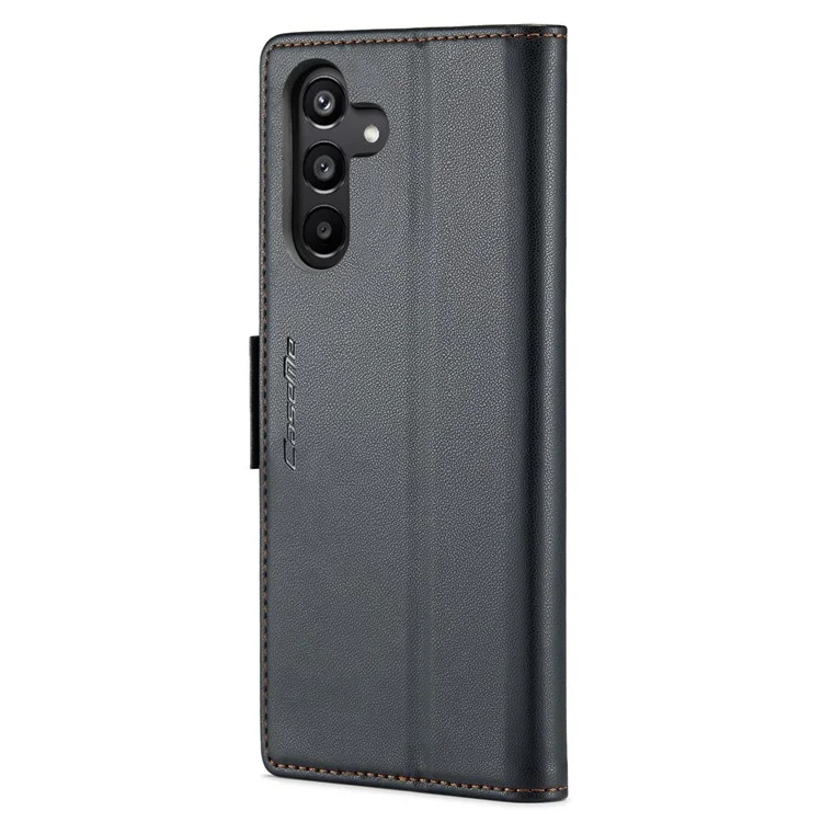 CASEME 023 Serie Per Samsung Galaxy A15 4G / A15 5G Custodia per Telefono RFID Blocking Texture Litchi Cover - Nero