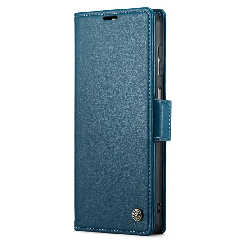 For Samsung Galaxy A15 4G / A15 5G Leather Case CASEME 023 RFID Blocking 3 Card Slot Mobile Cover - Blue
