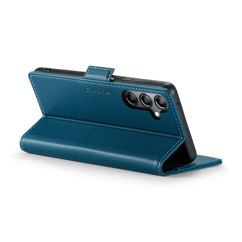 For Samsung Galaxy A05s 4G Leather Case CASEME 023 RFID Blocking 3 Card Slot Mobile Cover - Blue