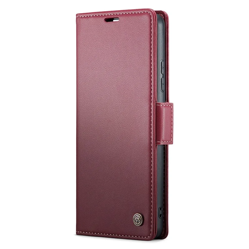 For Xiaomi 14 Magnetic Leather Case CASEME 023 RFID Blocking 3 Card Slot Mobile Cover - Red