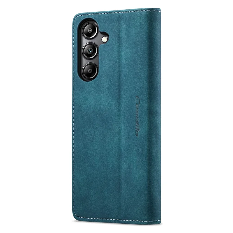 CASEME 013 Series For Samsung Galaxy A05s 4G Case Business Style View Flip Leather Phone Cover - Blue