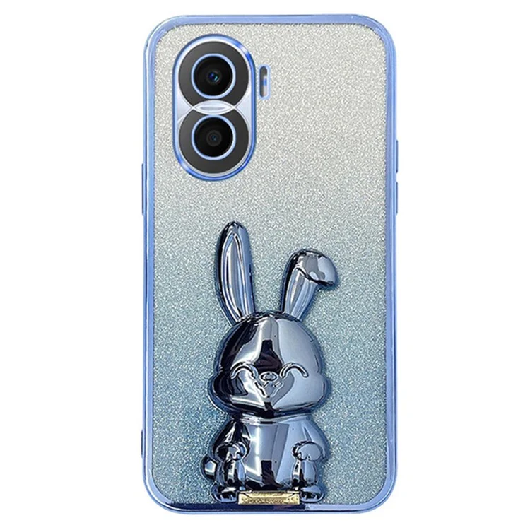 Custodia antiurto 5G For Honor X40i - Coniglietto carino Supporto anti caduta - Blu 